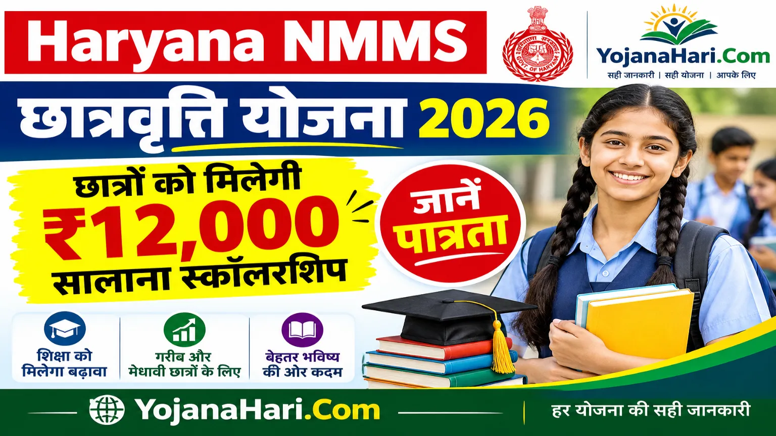 Haryana NMMS Scholarship Yojana 2026